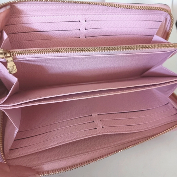 LOUIS VUITTON ✨️ Pink Epi Blooming Flowers Zippy Wallet Rose Ballerine - Picture 14 of 16